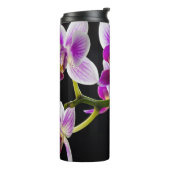 Weiße und lila Orchidee Thermosbecher (Nach links gedreht)