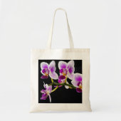 Weiße und lila Orchidee Tragetasche (Vorne)