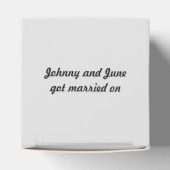 Weiße und Lila Orchideen auf den Personalisierten Geschenkschachtel (Oben)