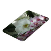 Weiße und Lila Orchideen Magnet (Linke Seite)