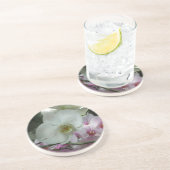 Weiße und Lila Orchideen Untersetzer (Seite)