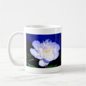 Weiße und lila Peonie Kaffeetasse (Links)