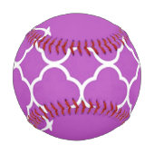 Weiße und lila Quartofolienstruktur Baseball (Rückseite)