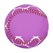 Weiße und lila Quartofolienstruktur Baseball (Vorderseite Links)