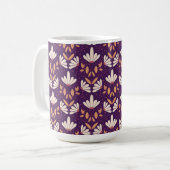 Weiße und lila Traumwelt Tasse (Vorderseite Links)