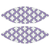 Weiße und Lila Trellis, Gitter, Quatrefolie Football (Paneele)