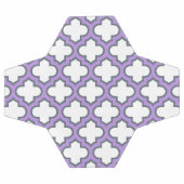 Weiße und Lila Trellis, Gitter, Quatrefolie Fußball (Flach)