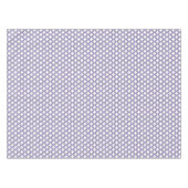 Weiße und Lila Trellis, Gitter, Quatrefolie Tischdecke (Vorderseite (Horizontal))