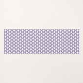 Weiße und Lila Trellis, Gitter, Quatrefolie Yogamatte (Vorderseite (Horizontal))