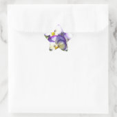 Weiße und Lila Violas Stickers (Tasche)