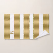 Weiße und luxuriöse Streifen Badhandtuch Set (Handtuch)