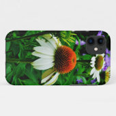 Weiße und orange KoneBlumen Case-Mate iPhone Hülle (Rückseite (Horizontal))