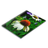 Weiße und orange KoneBlumen Notizblock (Linke Seite)