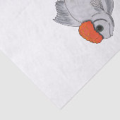 Weiße und orange Oranda Seidenpapier (Ausschnitt)