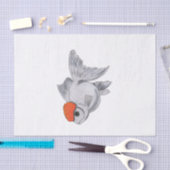 Weiße und orange Oranda Seidenpapier (Handwerk)