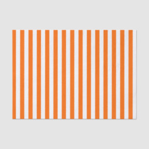 Weiße und orangefarbene Streifen Seidenpapier