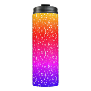 weiße und Regenbogen-Musical  Thermosbecher