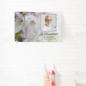 Weiße und rosa Blume Feiern zur Beerdigung des Leb Banner (InSitu)