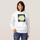 Weiße und rosa Blume Hoodie (Vorne ganz)