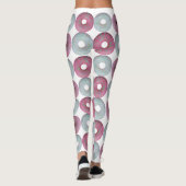 Weiße und rosa Eistümpfe Leggings (Rückseite)