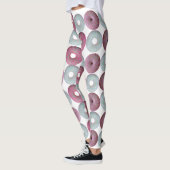 Weiße und rosa Eistümpfe Leggings (Links)