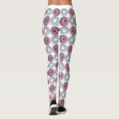 Weiße und rosa Eistümpfe Leggings (Rückseite)