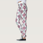 Weiße und rosa Eistümpfe Leggings (Links)