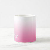 Weiße und rosa Gradient Teacher Kaffeetasse (Mittel)