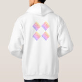 Weiße und rosa Hoodies (Rückseite)