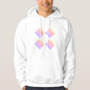 Weiße und rosa Hoodies