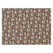 Weiße und rosa Trauben Faux-Häkelarbeit Tischdecke (Vorderseite (Horizontal))