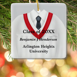 Weiße und rote Ornamente von Male Grad