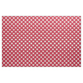 Weiße und rote Polka-Herzen Stoff (Yard (91,4 cm))