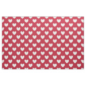 Weiße und rote Polka-Herzen Stoff (Fat Quarter (45,7 x 55,9 cm))