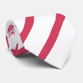 Weiße und rote Streifen Weihnachten Krawatte (Gerollt)