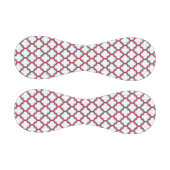 Weiße und rote Trellis, Gitter, Quatrefolie Baseball (Paneele)