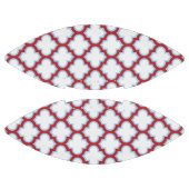 Weiße und rote Trellis, Gitter, Quatrefolie Football (Paneele)