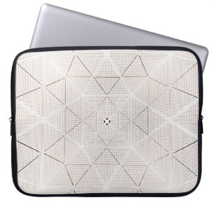 Weiße und schwarze Abbildung Laptopschutzhülle
