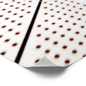 Weiße und schwarze Abbildung Poster (Ecke)