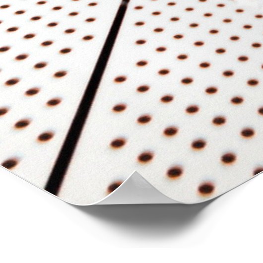 Weiße und schwarze Abbildung Poster (Ecke)