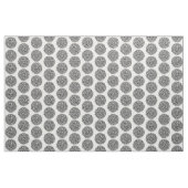 Weiße und schwarze Blumen Stoff (Yard (91,4 cm))