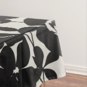 weiße und schwarze Blumendecke Tischdecke (Beispiel)