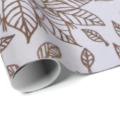 Weiße und schwarze Blumentextilien Geschenkpapier (Rolleneckpunkt)