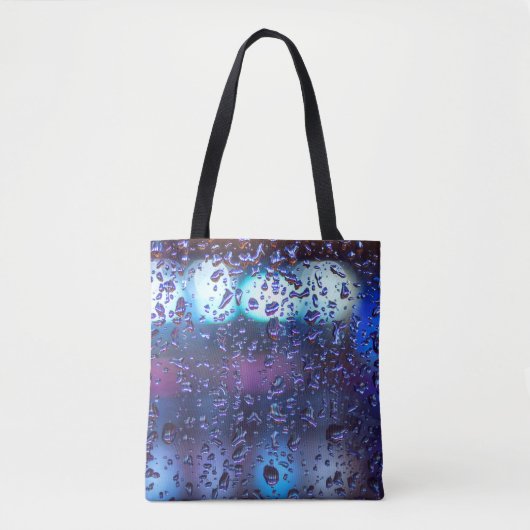 Weiße und schwarze Blumentextilien Tasche (Vorderseite)
