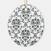 Weiße und schwarze Damaskus Keramik Ornament (Links)