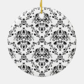 Weiße und schwarze Damaskus Keramik Ornament (Hinten)
