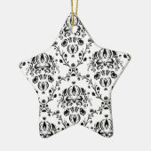 Weiße und schwarze Damaskus Keramik Ornament (Links)