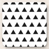Weiße und schwarze Dreiecke Getränkeuntersetzer (Vorderseite)