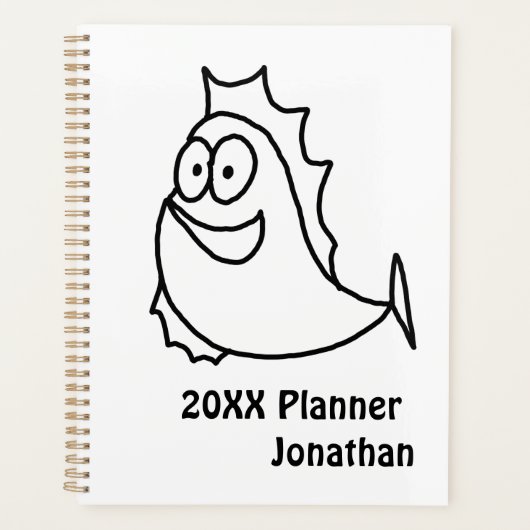 Weiße und schwarze Fische Planer (Vorderseite)