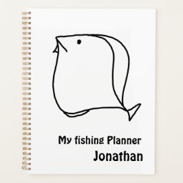 Weiße und schwarze Fische Planer